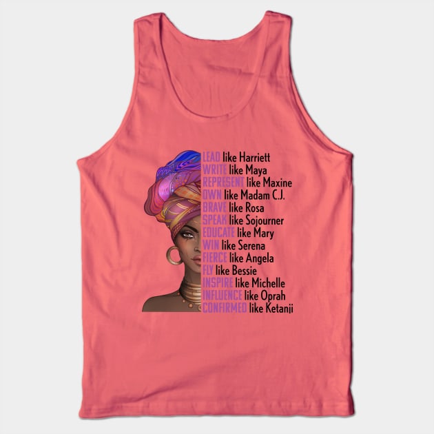 Women of Black History, Legends, Powerful Black Women, Black History, Phenomenal Black Women Tank Top by UrbanLifeApparel